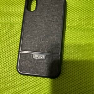Tumi iPhone X case with credit card/ID holder.